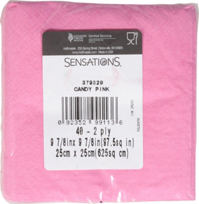 S Sel Candy Pink Bev Napkins - 40 ct - Image 3