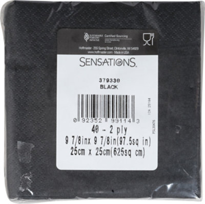 S Sel Black Bev Napkins - 40 ct - Image 3