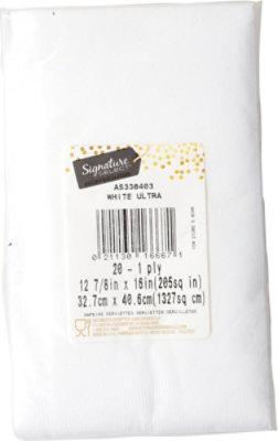 S Sel White Ultra Dinner Naps - 20 ct - Image 3