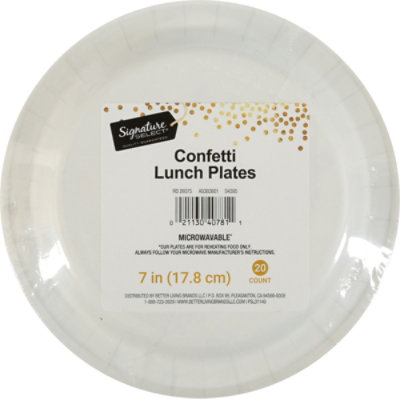 S Sel Confetti Lunch Plates - 20 ct - Image 3