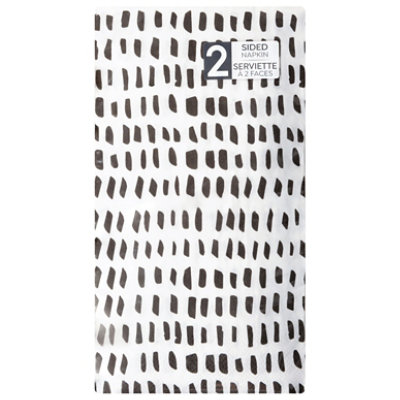 S Sel Monochrome Dinner Naps - 24 ct - Image 1