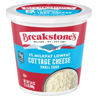 Breakstone's Small Curd 2% Milkfat Min Cottage Cheese 24 Oz Tub - 24 oz - Image 2