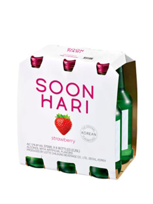 Soon Hari Strawberry 6pk - 6-375 ML - Image 1