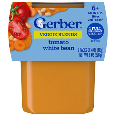 Grbr 2nd Stg - Tomato & Wht Bean - 2 EA - Image 1