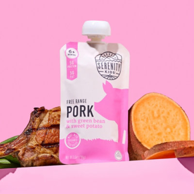 Serenity Kids Free Range Pork With Organic Green Beans And Sweet Potato Baby Food - 3.5 oz - Image 6