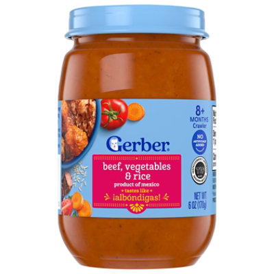 Crawler (8+ Months) Beef, Vegetables & Rice - 6 oz - Image 1