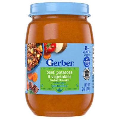 Grbr Puree 3rd Stg Jar - Picadillo - 6 oz - Image 1