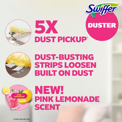 Swiffer Duster Dusting Kit Limited Edition, Pink Lemonade - Includes 1 Handle, 8 Duster Refills - 1 EA - Image 2