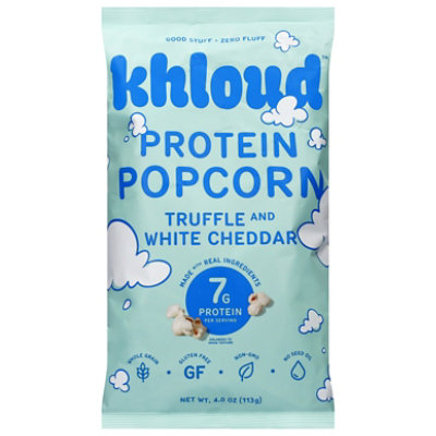 Khloud Protein Popcorn Truffle And White Cheddar - 4 oz - Image 1
