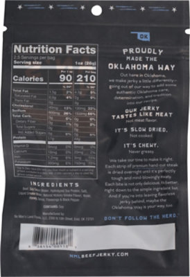 No Mans Land Beef Jerky Black Pepper - 2.5 oz - Image 5