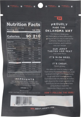 No Mans Land Beef Jerky Hot Red Pepper - 2.5 oz - Image 5