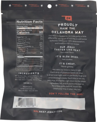 No Mans Land Beef Jerky Hot Red Pepper - 5 oz - Image 5