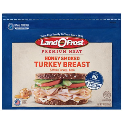 Land O Frost Premium Honey Smoked Turkey Breast 14 Oz - 14 OZ - Image 1