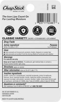ChapStick Classic Variety Flavored With 24 Moisture Lip Balm Sticks -3-0.15 Oz - Image 4