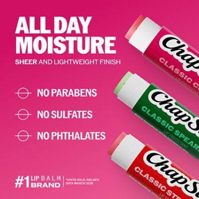 ChapStick Classic Variety Flavored With 24 Moisture Lip Balm Sticks -3-0.15 Oz - Image 4