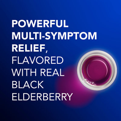 Vicks Nyquil Elderberry Flavor Cold & Flu Relief Liquid Medicine, - 12 fl oz - Image 5