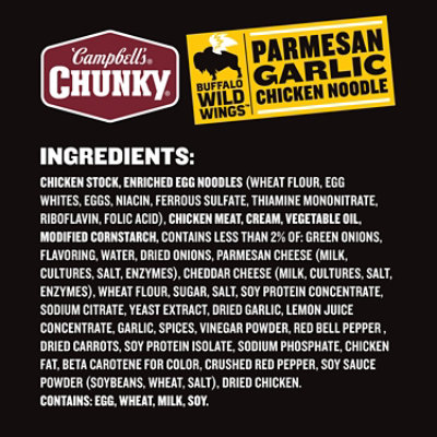 Campbell's Chunky Buffalo Wild Wings Parmesan Garlic Chicken Noodle Soup, 18.8 Oz - 18.8 oz - Image 5