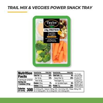 Taylor Farms Protein Trail Mix & Veggies Power Snack 6.75oz - 6.75 OZ - Image 2
