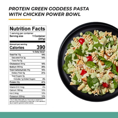 Taylor Farms Protein Plus Green Goddess Pasta Salad Bowl 8.5oz - 8.5 OZ - Image 2