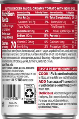 Campbell's Condensed Butter Chicken Sauce, Creamy Tomato With Indian Spices, 10.5 Oz Can - 10.5 oz - Image 6