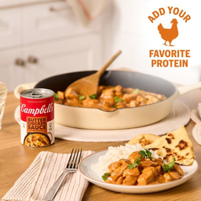 Campbell's Condensed Butter Chicken Sauce, Creamy Tomato With Indian Spices, 10.5 Oz Can - 10.5 oz - Image 3
