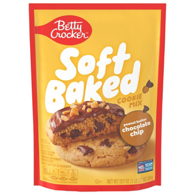 Betty Crocker Soft Baked Chocolate Peanut Butter Cookie Mix - 17.7 oz - Image 2