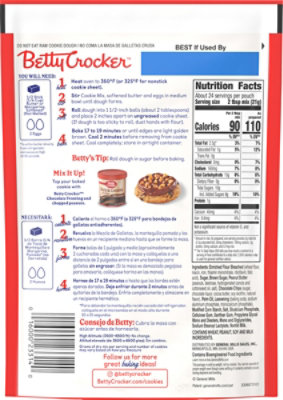 Betty Crocker Soft Baked Chocolate Peanut Butter Cookie Mix - 17.7 oz - Image 5