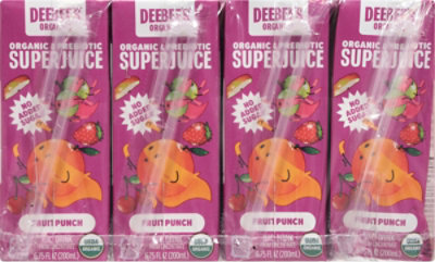 Deebees Organic Juice Fruit Punch 8pk - 8-6.75 fl oz - Image 4