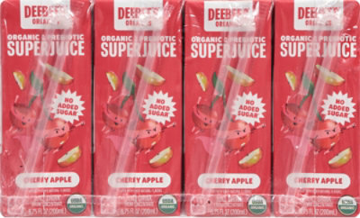 Deebees Organic Juice Cherry Apple 8pk - 8-6.75 fl oz - Image 3