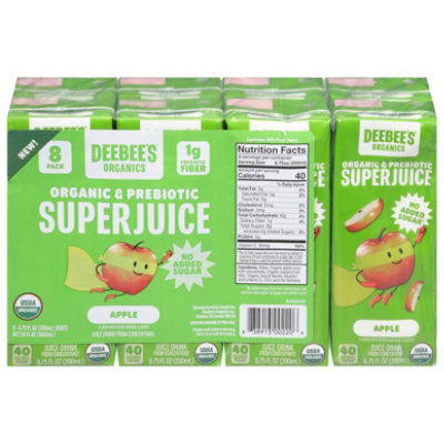 Deebees Organic Juice Apple 8pk - 8-6.75 fl oz - Image 1