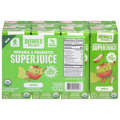 Deebees Organic Juice Apple 8pk - 8-6.75 fl oz - Image 1
