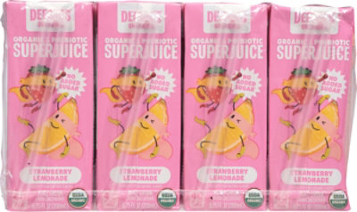 Deebees Organic Juice Strawberry Lemonade 8pk - 8-6.75 fl oz - Image 5