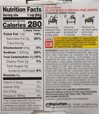 Maruchan® Instant Lunch Ramen Noodles, Flamin’ Hot® Flavored Chicken - 2.25 oz - Image 5