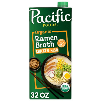 Pacific Foods Organic Chicken Miso Ramen Broth, 32 Oz Carton - 32 oz - Image 1