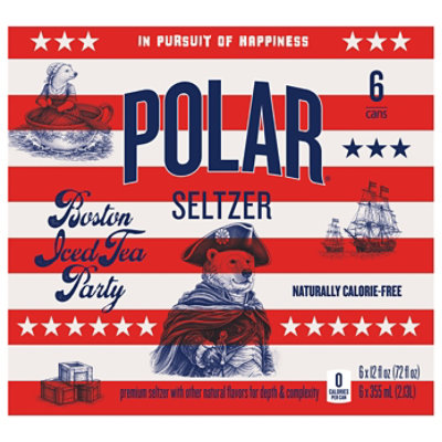Polar Boston Iced Tea Party Seltzer - 6-12 fl oz - Image 1