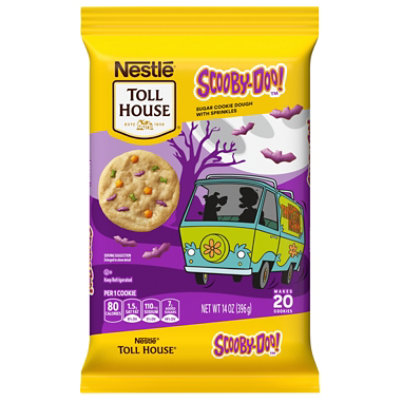 Nestle Toll House Refrigerated Sugar Cookie Dough Bar Scooby Halloween Morsels - 14 oz - Image 1