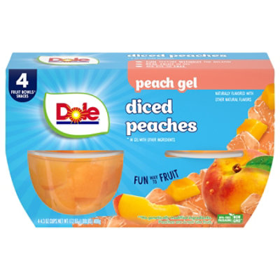 4/4.3 Oz Diced Peaches In Peach Gel - 4-4.3 oz - Image 2