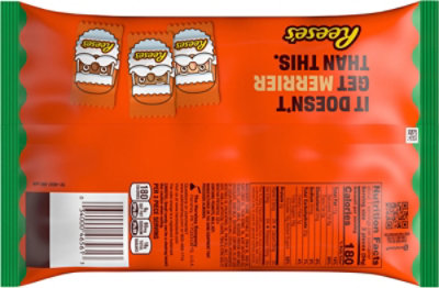 Reeses Chocolate Peanut Butter Creme Santas Christmas Candy Bag - 8 Oz - Image 6
