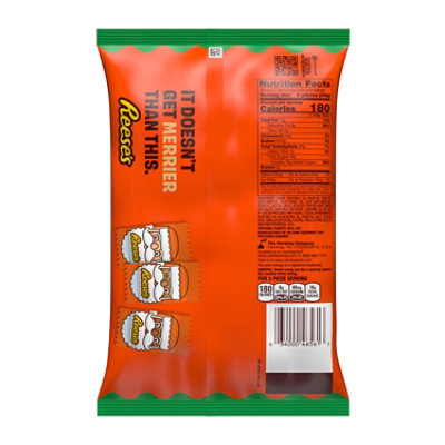 Reeses Chocolate Peanut Butter Creme Santas Christmas Candy Bag - 8 Oz - Image 2