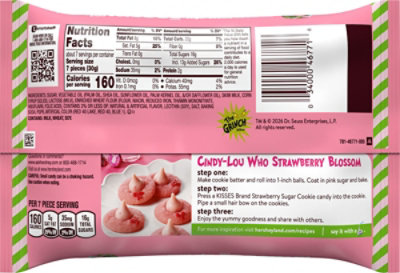 Hersheys Kisses Grinch Strawberry Sugar Cookie Flavored Christmas Candy Bag - 7.8 Oz - Image 6