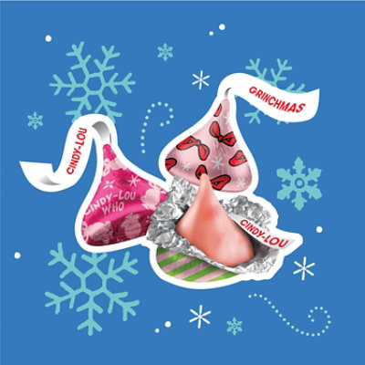 Hersheys Kisses Grinch Strawberry Sugar Cookie Flavored Christmas Candy Bag - 7.8 Oz - Image 3