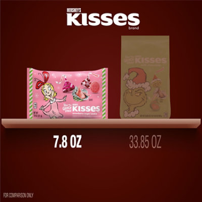 Hersheys Kisses Grinch Strawberry Sugar Cookie Flavored Christmas Candy Bag - 7.8 Oz - Image 5
