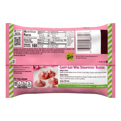 Hersheys Kisses Grinch Strawberry Sugar Cookie Flavored Christmas Candy Bag - 7.8 Oz - Image 2