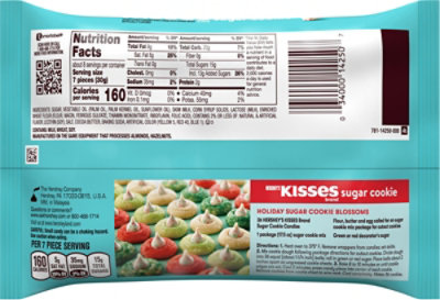 Hersheys Kisses Sugar Cookie Flavored Christmas Candy  Bag - 8 Oz - Image 6