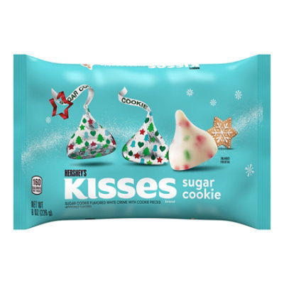 Hersheys Kisses Sugar Cookie Flavored Christmas Candy  Bag - 8 Oz - Image 1