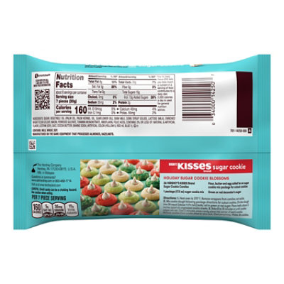 Hersheys Kisses Sugar Cookie Flavored Christmas Candy  Bag - 8 Oz - Image 2