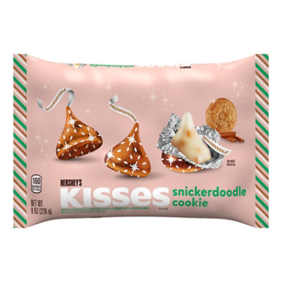 Hersheys Kisses Snickerdoodle Cookie Flavored Christmas Candy Bag - 8 Oz - Image 1