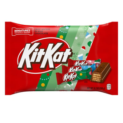 Kit Kat Miniatures Milk Chocolate Wafer Christmas Candy Bag - 8.7 Oz - Image 1