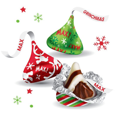 Hersheys Hugs Grinch Milk Chocolate And White Creme Christmas Candy Bag - 8.45 Oz - Image 3