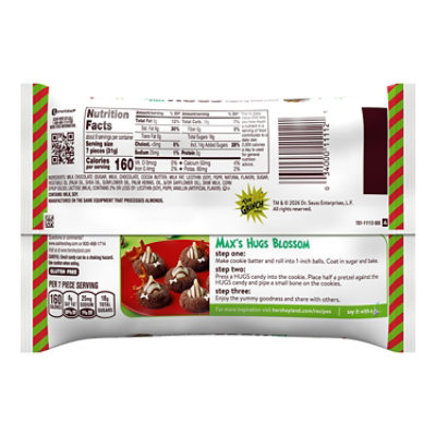 Hersheys Hugs Grinch Milk Chocolate And White Creme Christmas Candy Bag - 8.45 Oz - Image 2